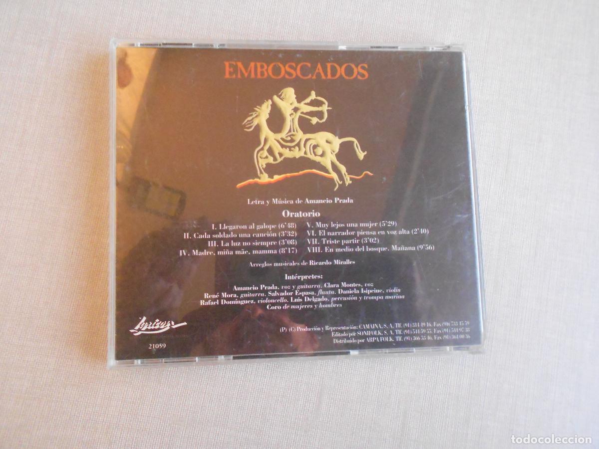 CDs de m&uacute;sica: AMANCIO PRADAS - EMBOSCADOS - CD - 1994 - Foto 3