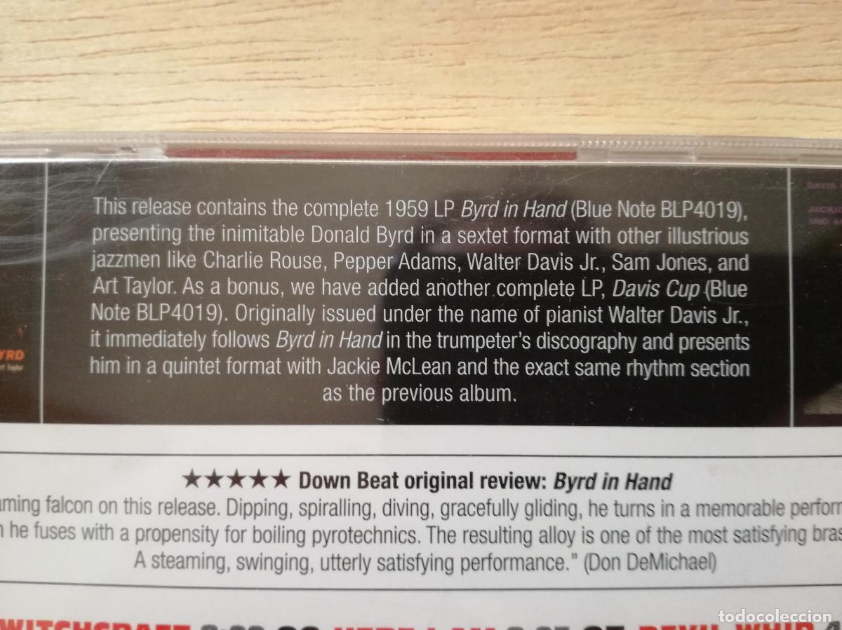 CDs de m&uacute;sica: DONALD BYRD - IN HAND + DAVIS CUP - PEDIDO MINIMO 7&euro; - Foto 4