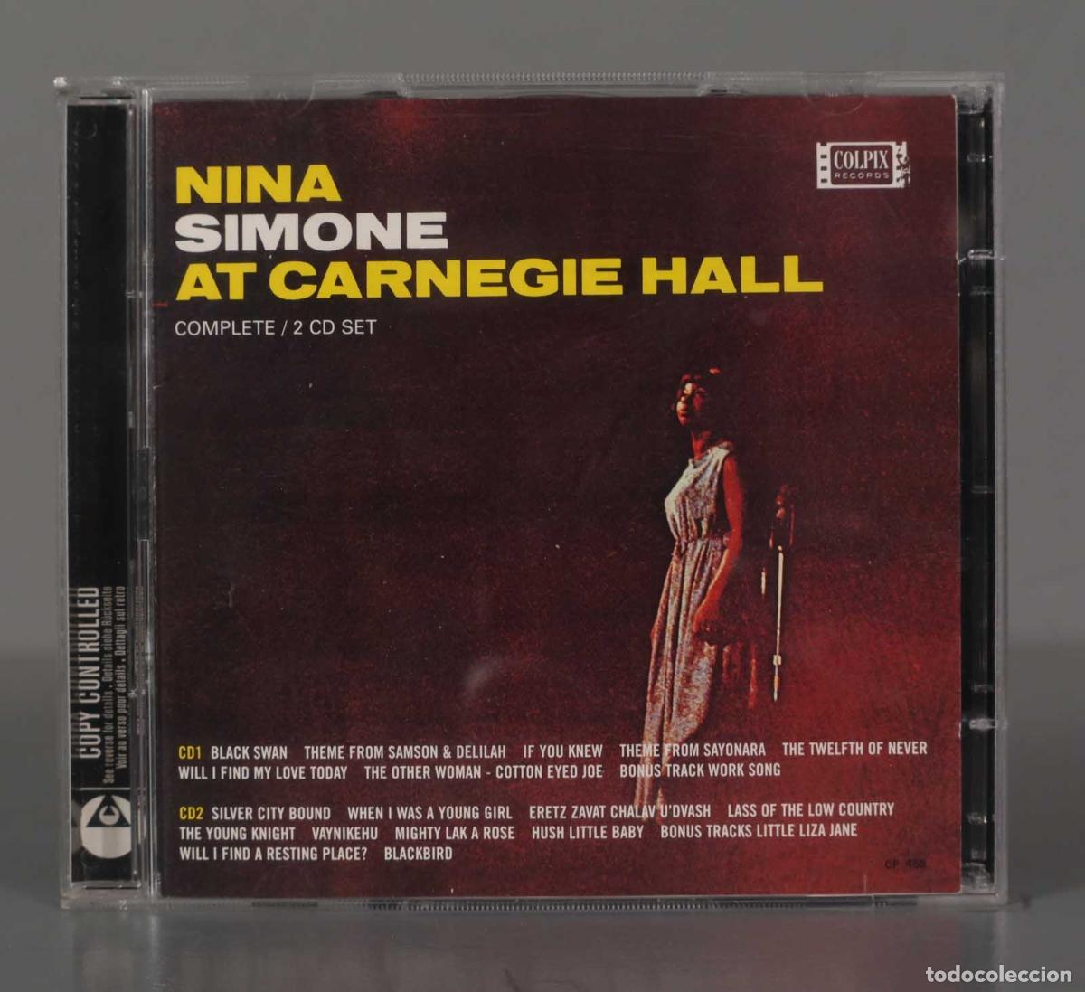 CDs de m&uacute;sica: CD. Nina Simone &ndash; At Carnegie Hall - Foto 1