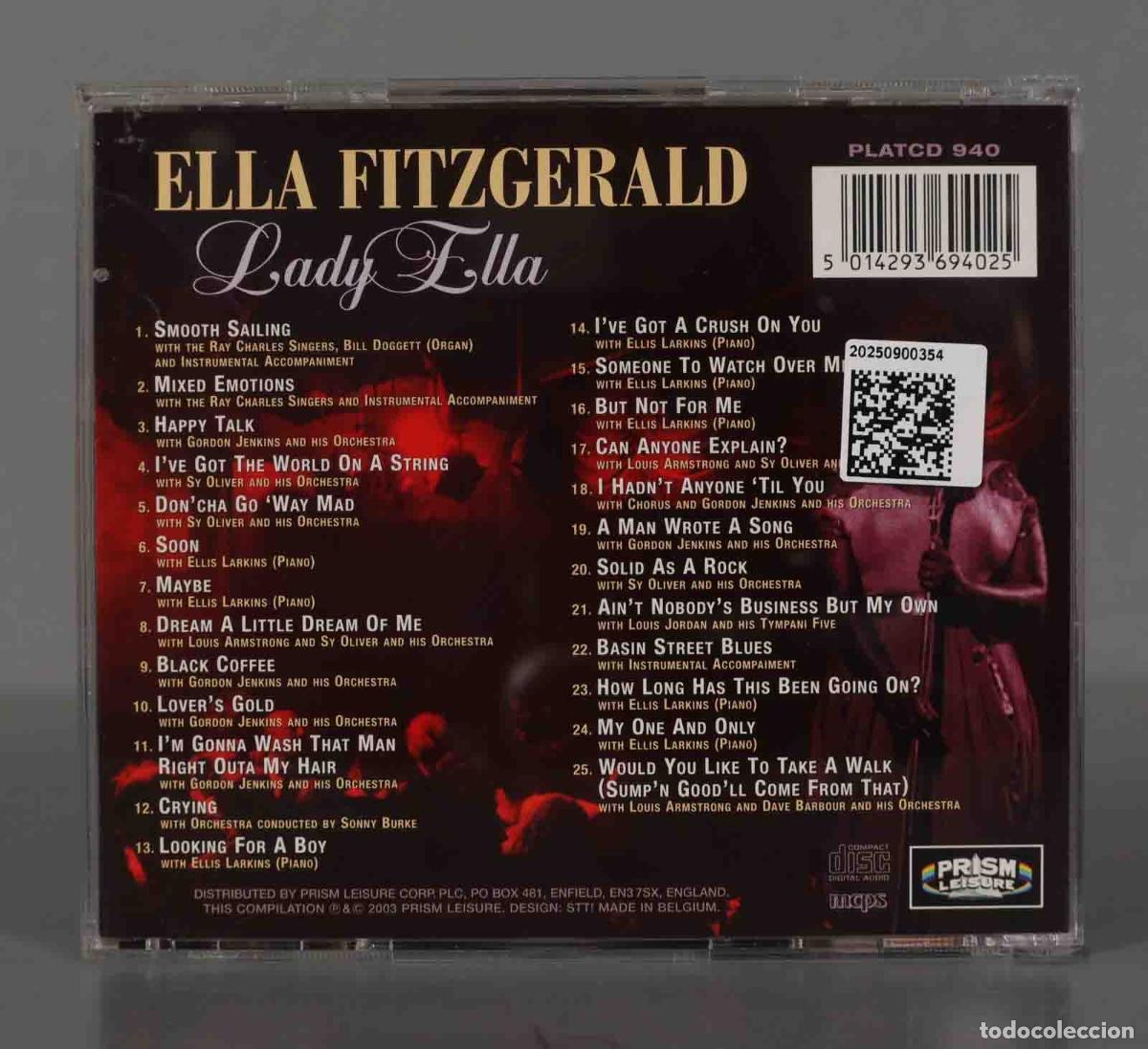 CDs de m&uacute;sica: CD. Ella Fitzgerald &ndash; Lady Ella - Foto 2