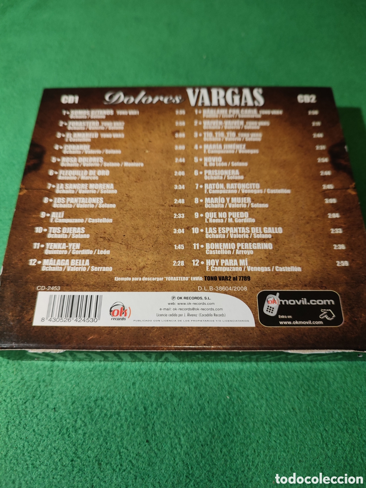 CDs de m&uacute;sica: Dolores Vargas &rdquo;La Torremoto&rdquo; 2 Cds - Foto 3