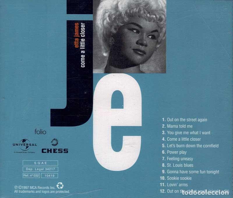 CDs de m&uacute;sica: Etta James - Come a Little Closer. CD - Foto 2