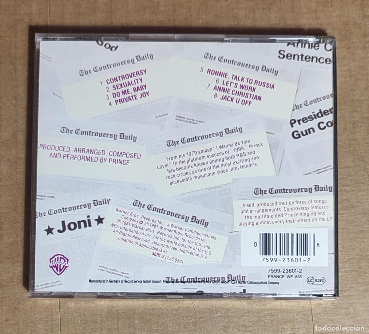 CDs de m&uacute;sica: PRINCE - CONTROVERSY - 1981 - Foto 3