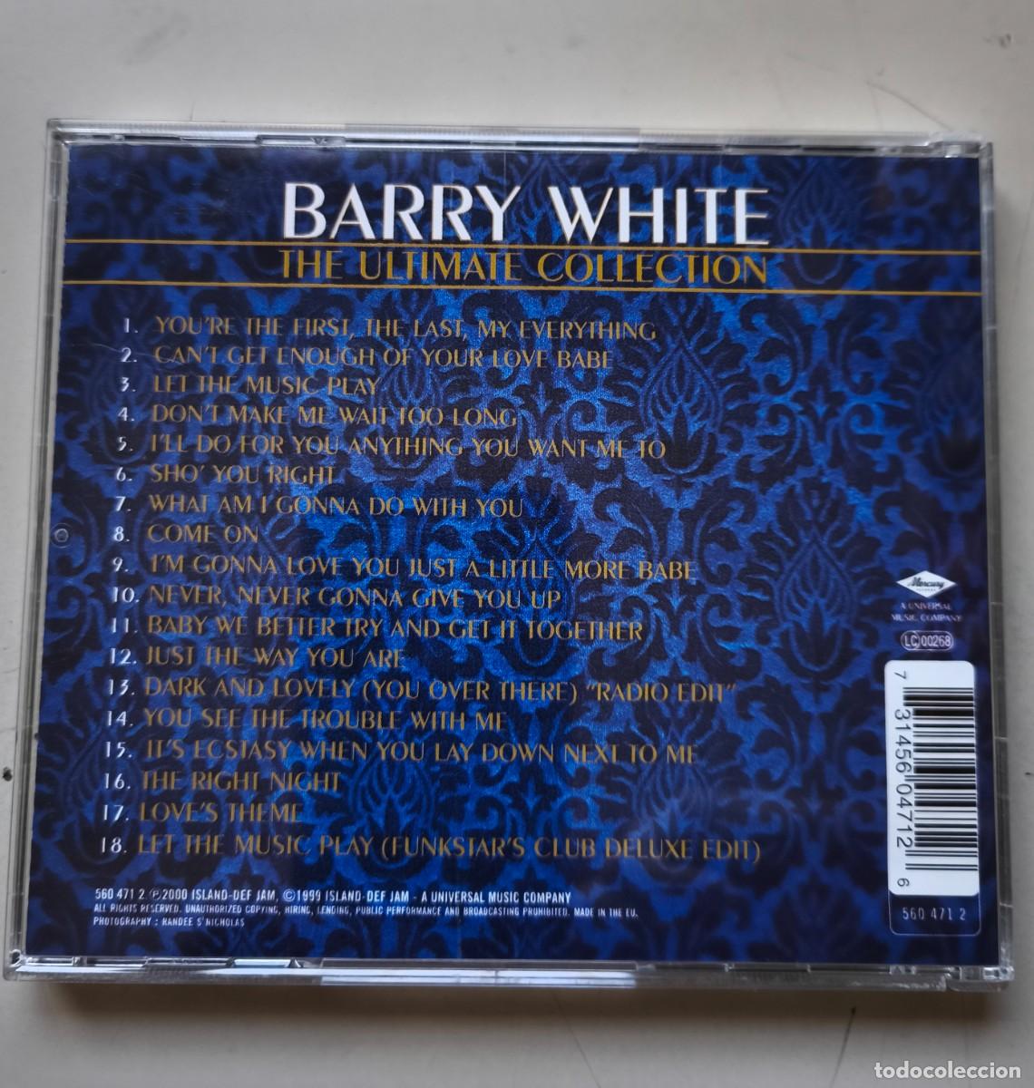 CDs de m&uacute;sica: Barry White &ndash; The Ultimate Collection - Foto 3