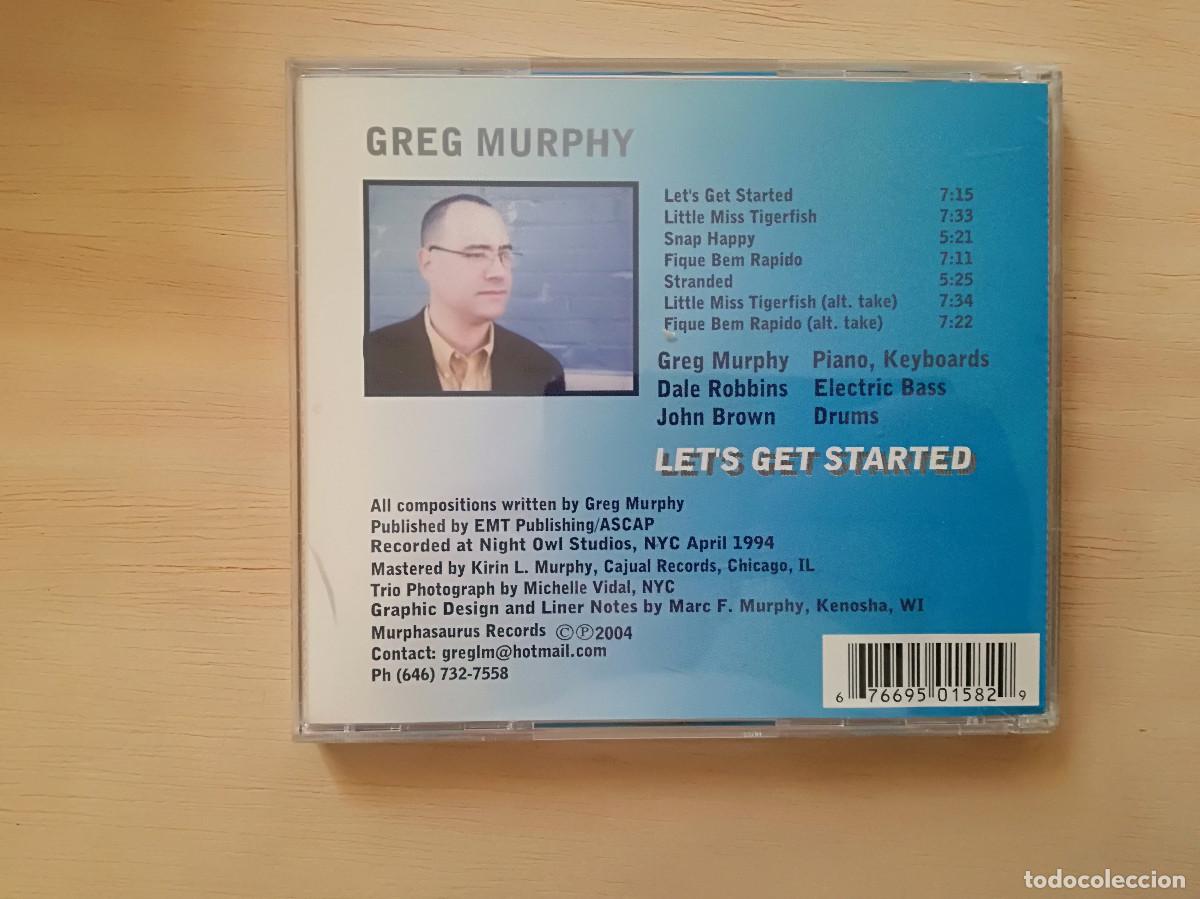 CDs de m&uacute;sica: GREG MURPHY - LETS GET STARTED - PEDIDO MINIMO 7&euro; - Foto 3