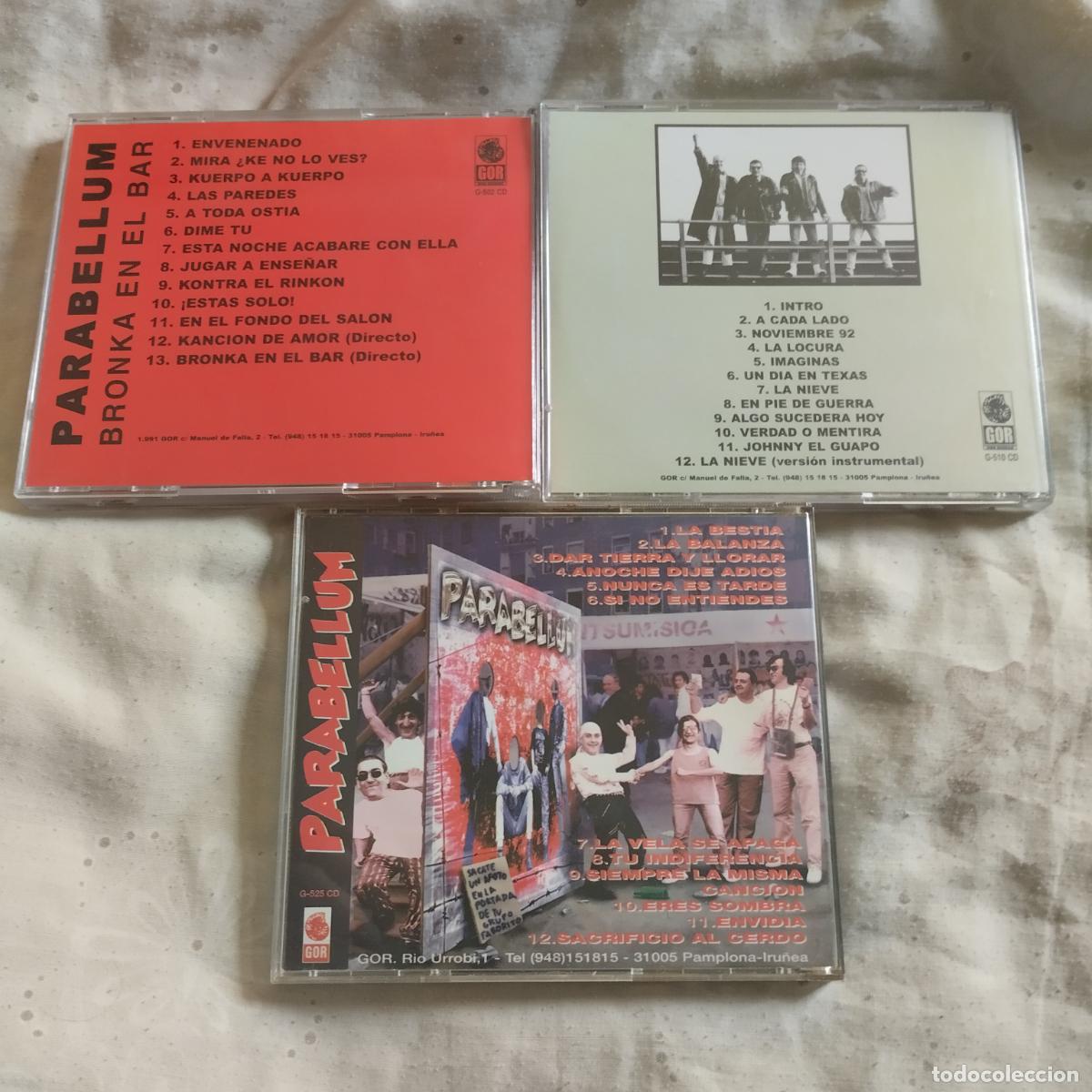 CDs de m&uacute;sica: PARABELLUM LOTE 3 CD&acute;S - Foto 2
