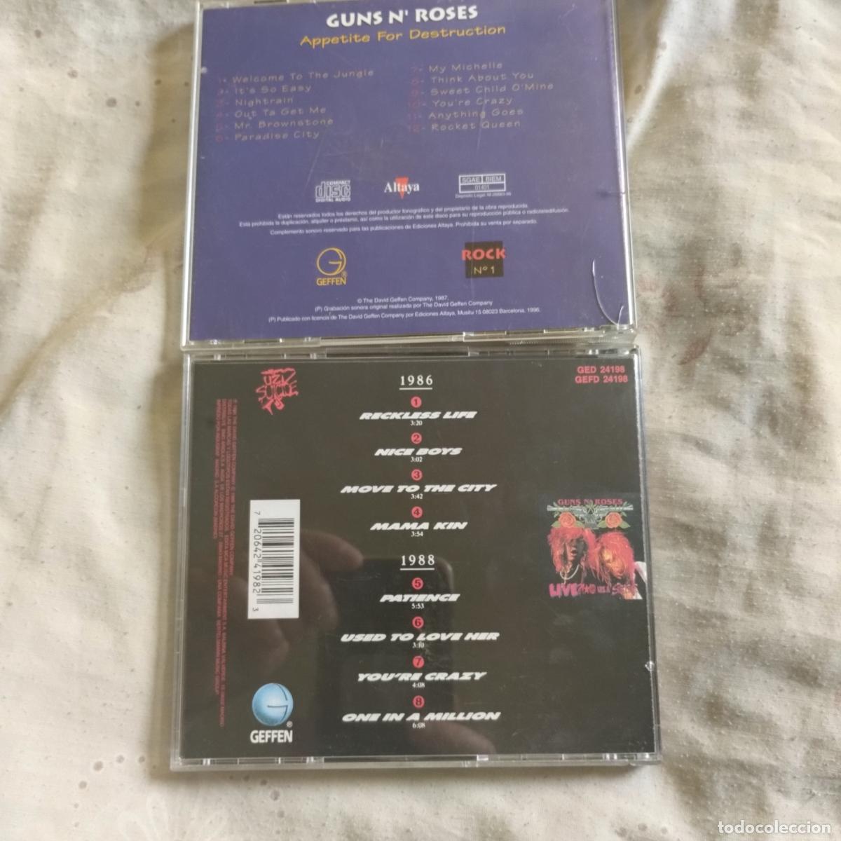 CDs de m&uacute;sica: GUNS & ROSES LOTE DE 2 CD&acute;S - Foto 2