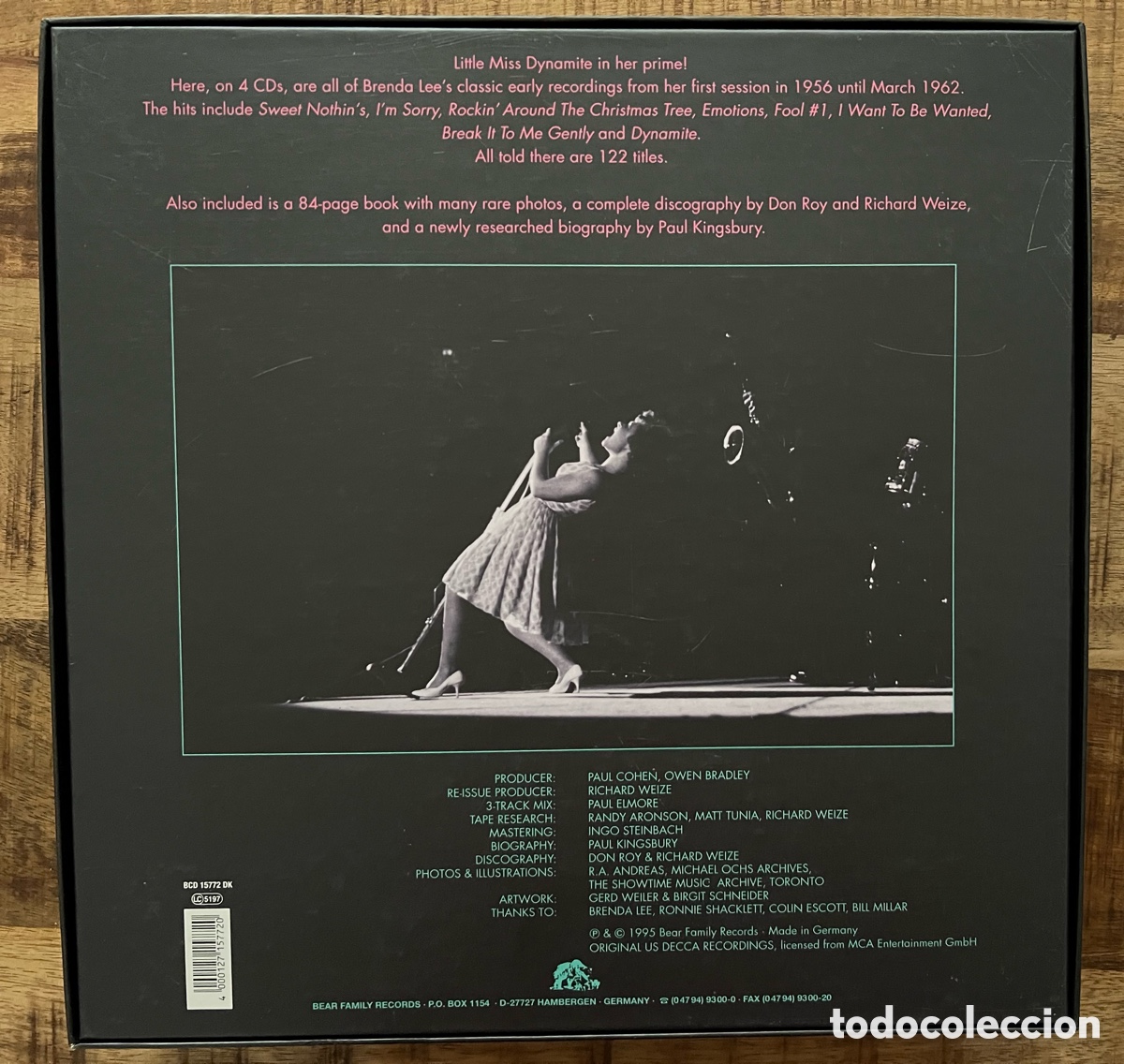 CDs de m&uacute;sica: Brenda Lee Little Miss Dynamite 4 cd + libro - Foto 3