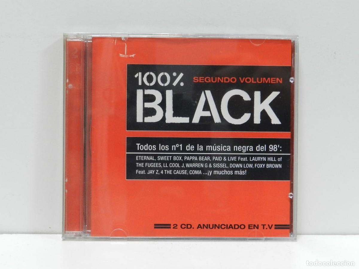 CDs de m&uacute;sica: DISCO 2 X CD. 100% Black (Segundo Volumen). COMPACT DISC. - Foto 1