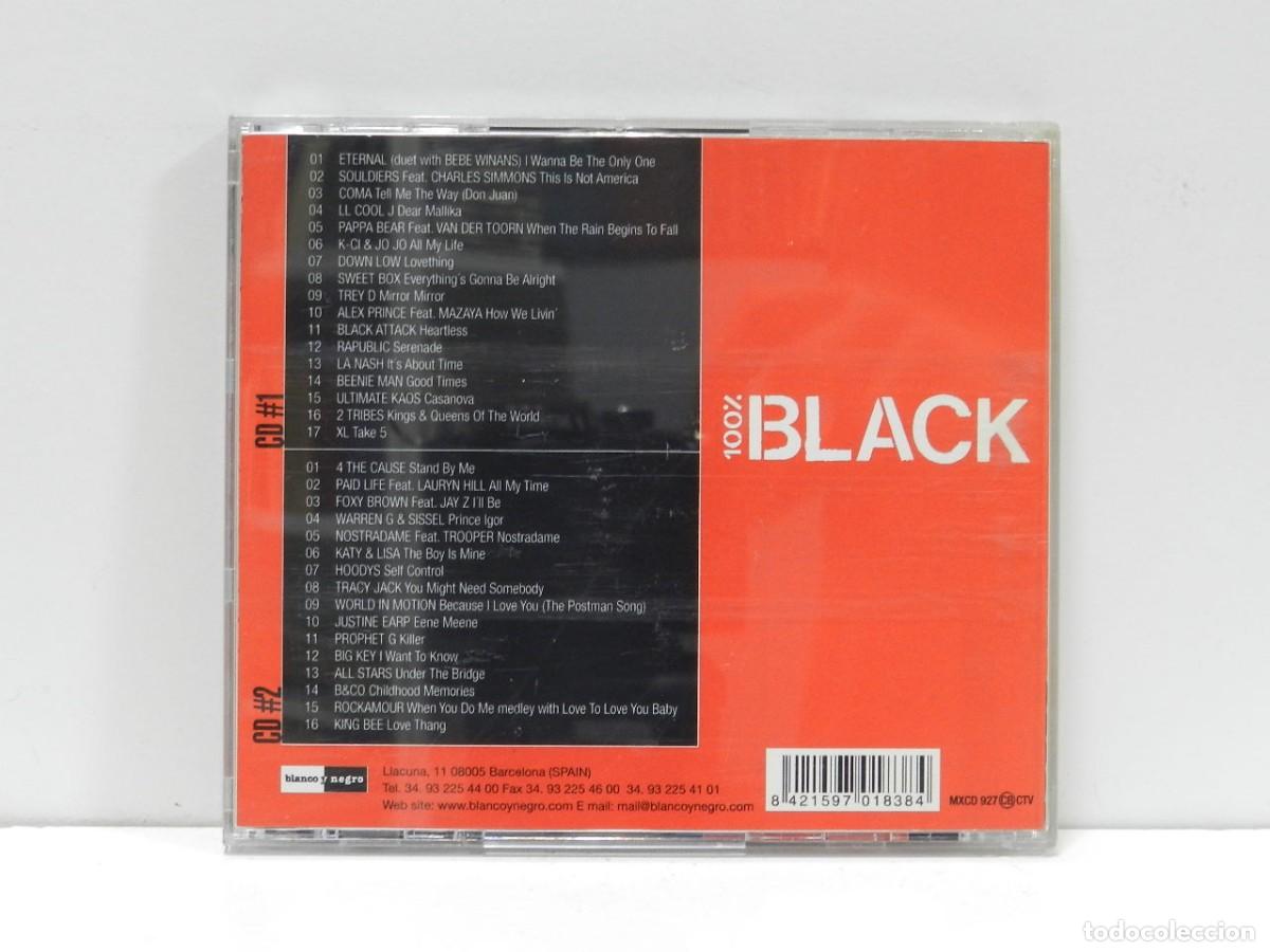 CDs de m&uacute;sica: DISCO 2 X CD. 100% Black (Segundo Volumen). COMPACT DISC. - Foto 2