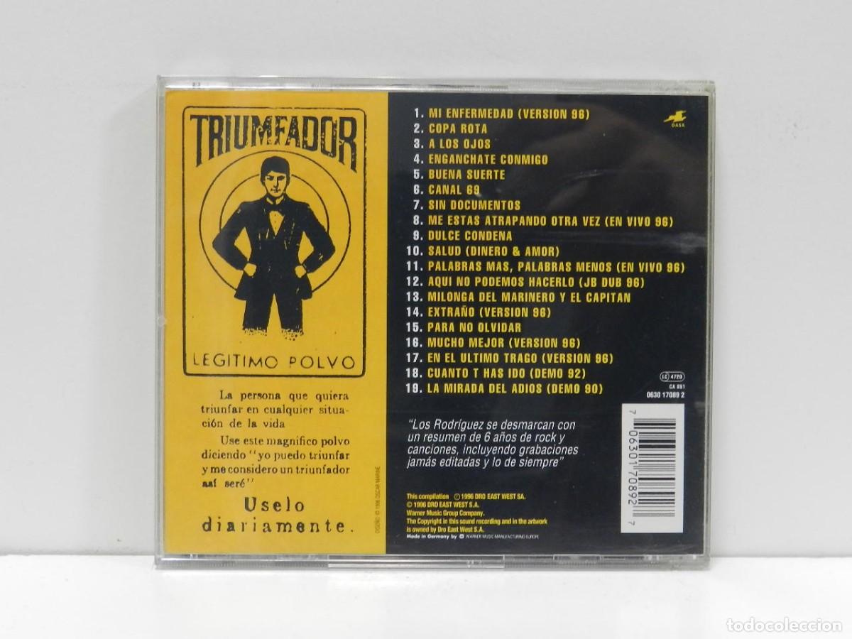 CDs de m&uacute;sica: DISCO CD. Los Rodriguez &ndash; Hasta Luego. COMPACT DISC. - Foto 2