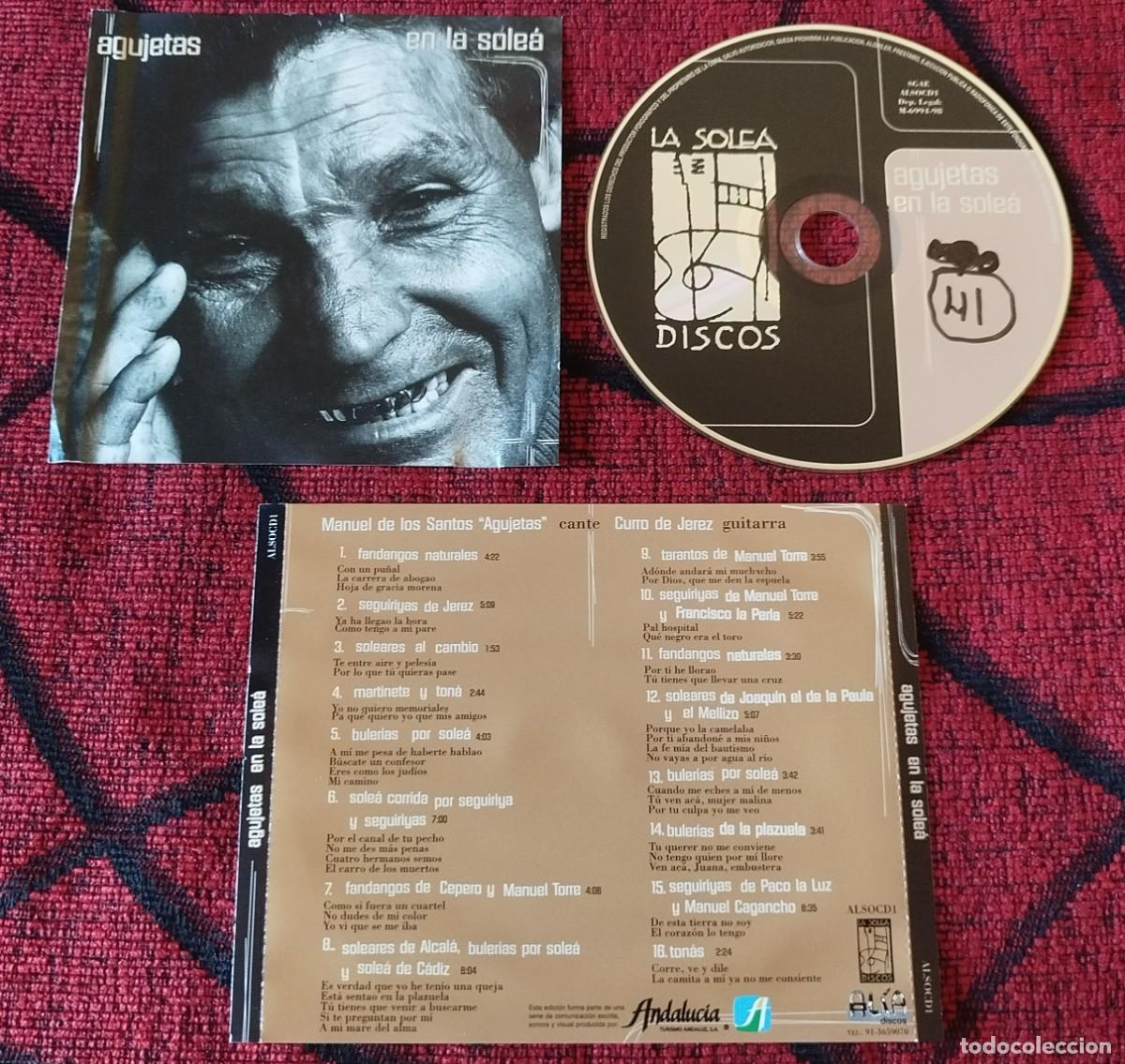 CDs de m&uacute;sica: AGUJETAS ** En La Sole&aacute; ** CD 1998 - Foto 1