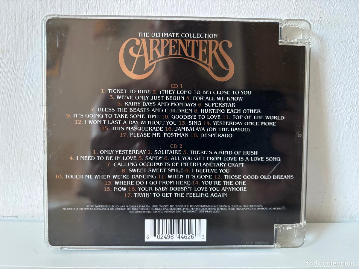 CDs de m&uacute;sica: Carpenters. The Ultimate Collection. - Foto 2