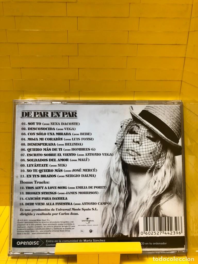 CDs de m&uacute;sica: MARTA SANCHEZ &ndash; DE PAR EN PAR &ndash; UNIVERSAL MUS. &ndash; 2010 - Foto 2
