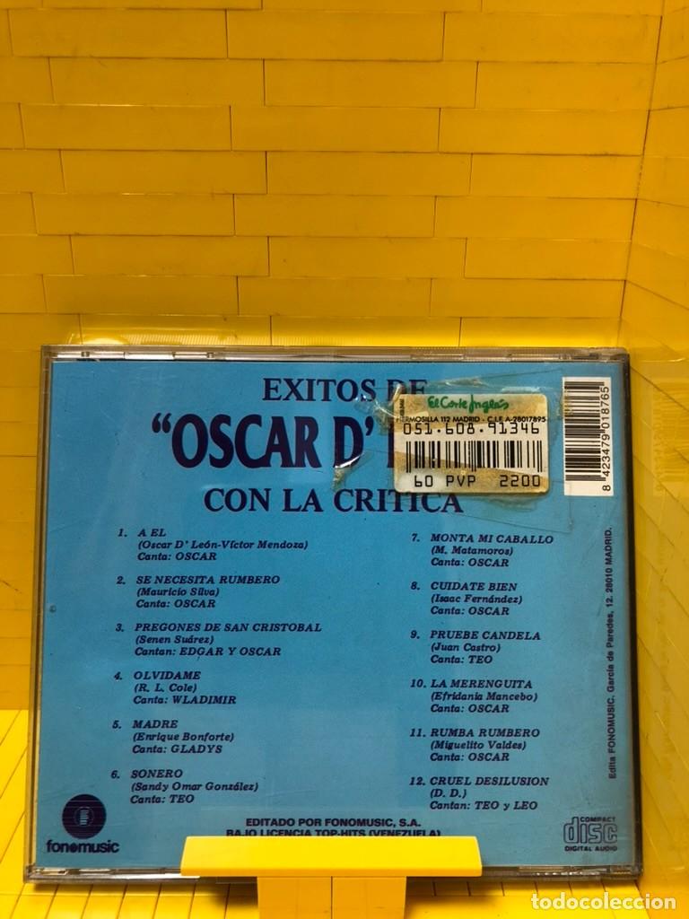 CDs de m&uacute;sica: EXITOS DE OSCAR DLEON CON LA CRITICA &ndash; FONOMUSIC &ndash; - Foto 2