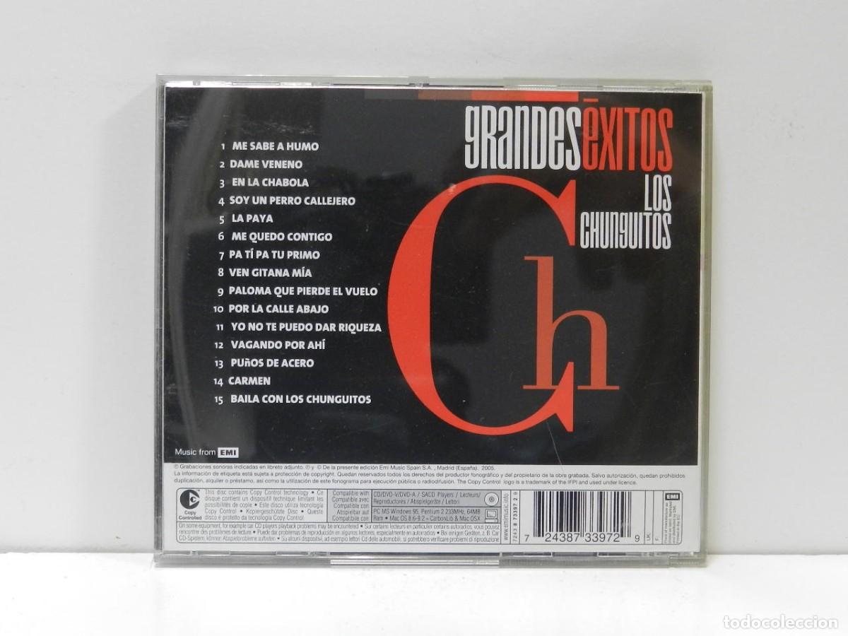 CDs de m&uacute;sica: DISCO CD. Los Chunguitos &ndash; Grandes &Eacute;xitos. COMPACT DISC. - Foto 2