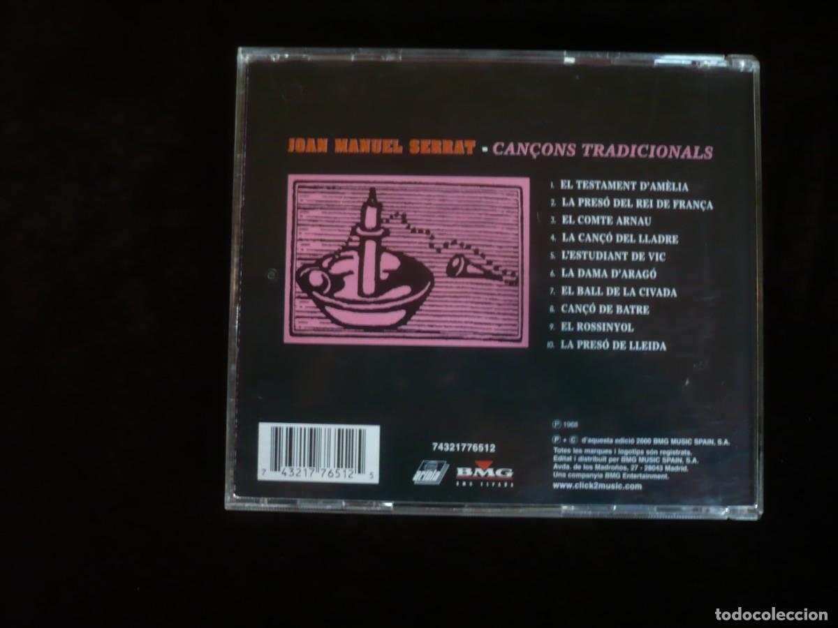 CDs de m&uacute;sica: joan manuel serrat - cancons tradicionals - cd como nuevo - Foto 2