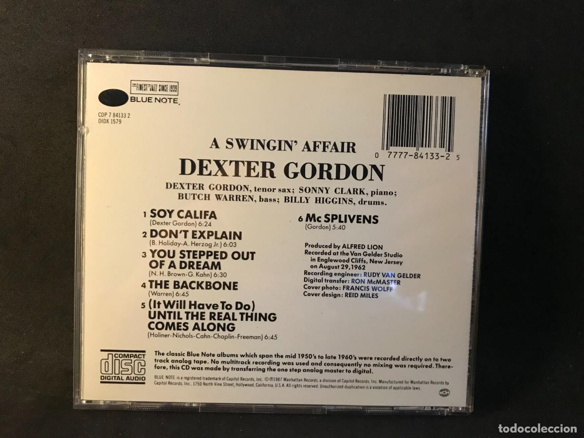 CDs de m&uacute;sica: Dexter Gordon &ndash; A Swingin Affair - CD - Blue Note - Foto 2
