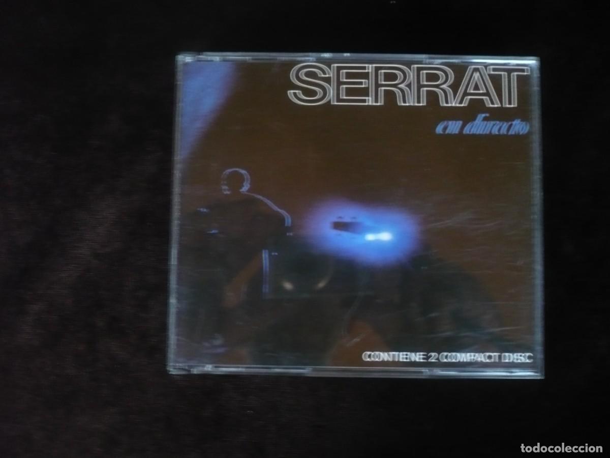 CDs de m&uacute;sica: serrat en directo - contiene 2 cd + librito - cd como nuevos - Foto 1