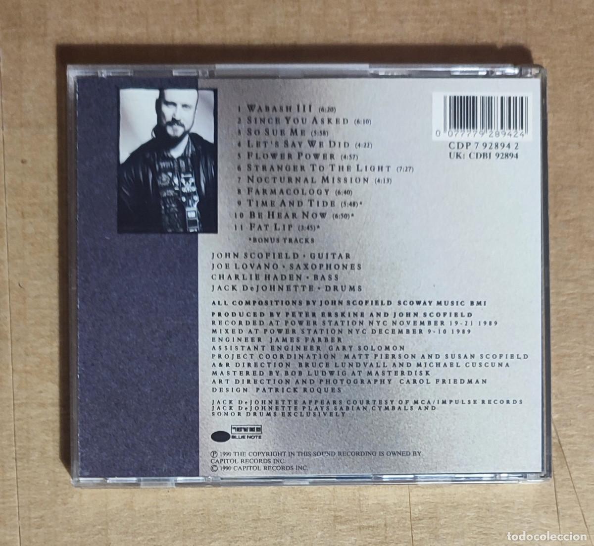 CDs de m&uacute;sica: JOHN SCOFIELD - TIME ON MY HANDS - 1990 - Foto 3