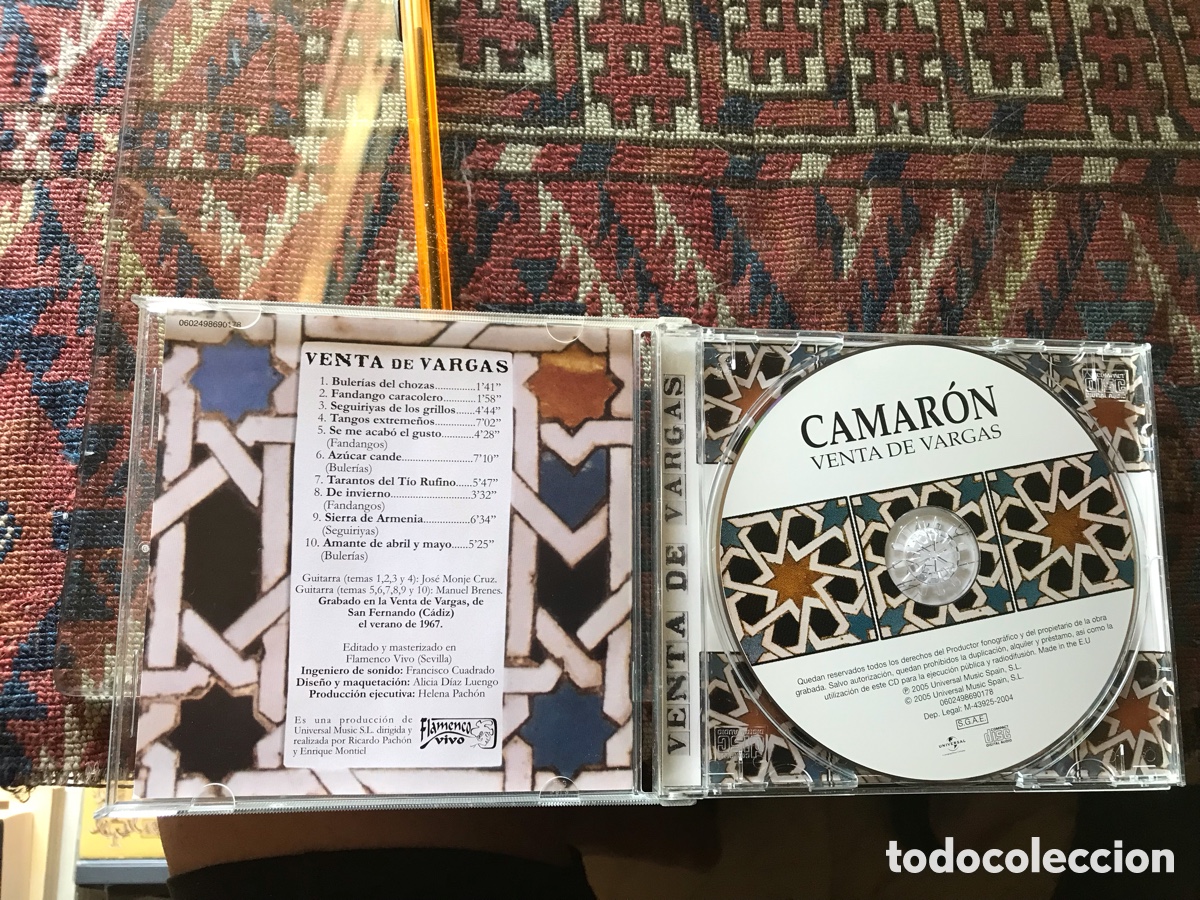 CDs de m&uacute;sica: Venta de Vargas. Camar&oacute;n - Foto 4
