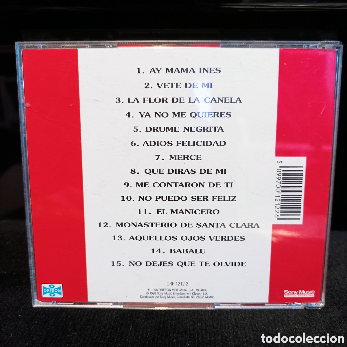 CDs de m&uacute;sica: Bola De Nieve - &Eacute;xitos De Oro Vol. 1 1998 - Foto 2
