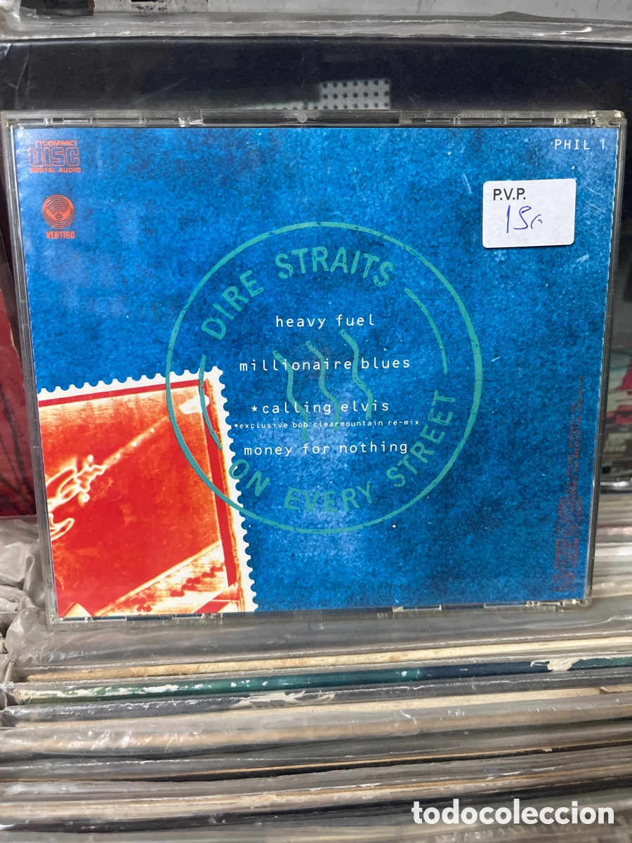 CDs de m&uacute;sica: dir&eacute; straits on every street cd single - Foto 2