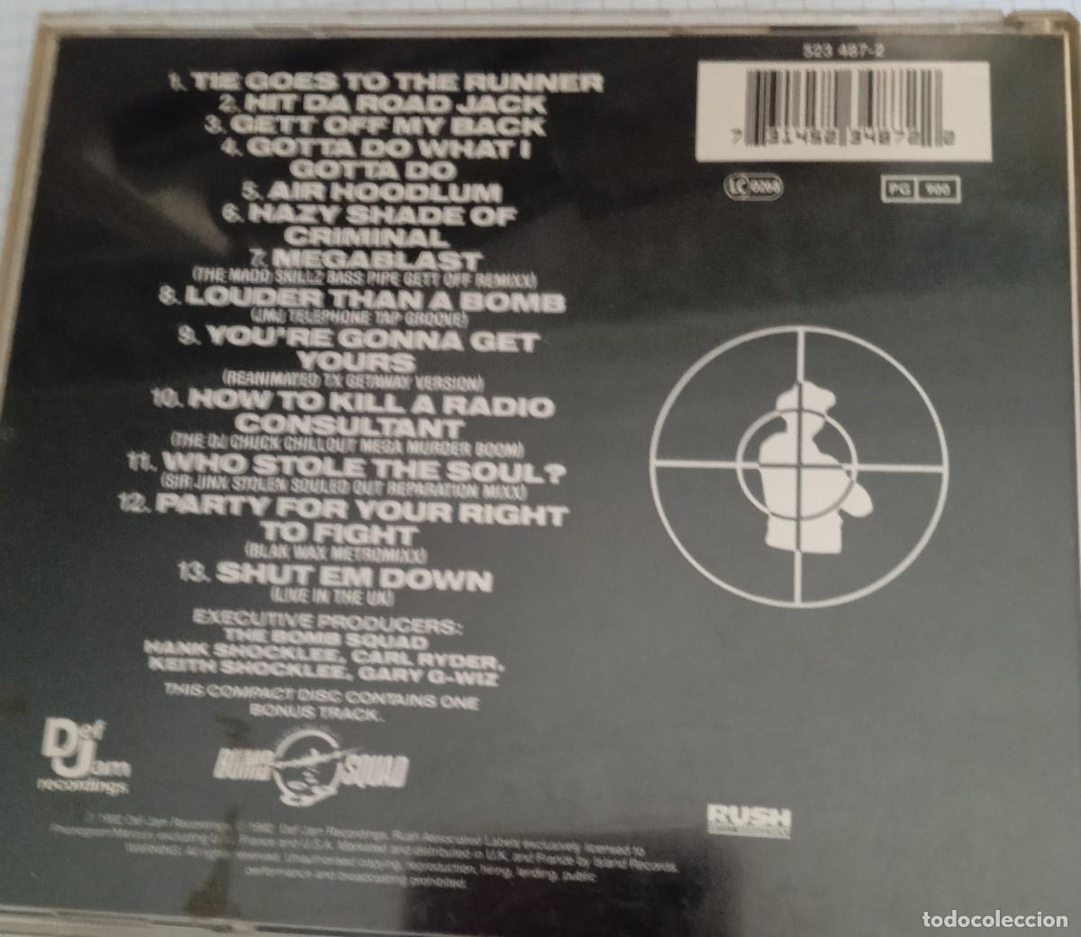 CDs de m&uacute;sica: PUBLIC ENEMY. GREATEST MISSES. CD - Foto 3