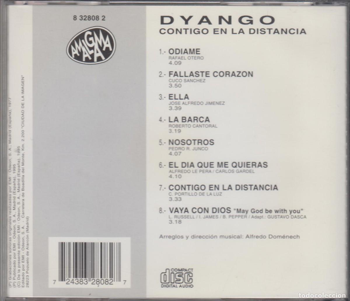 CDs de m&uacute;sica: Dyango cd Contigo en la distancia 1995 Amalgama - Foto 2