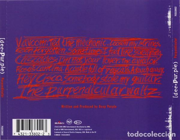 CDs de m&uacute;sica: Deep Purple &rdquo;Purpendicular&rdquo; CD europeo - Foto 2