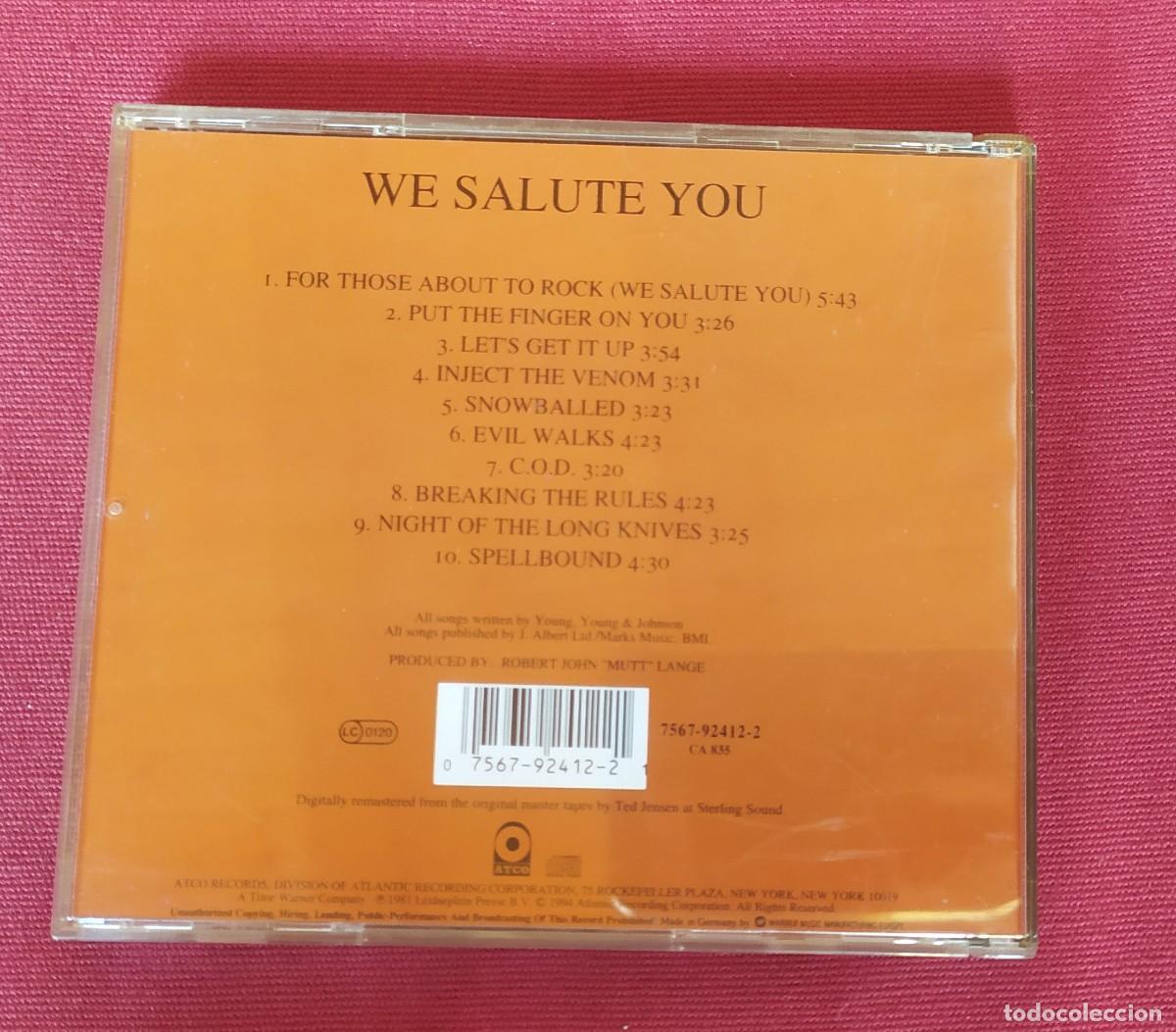 CDs de m&uacute;sica: CD : AC DC: For those about the rock - Foto 2