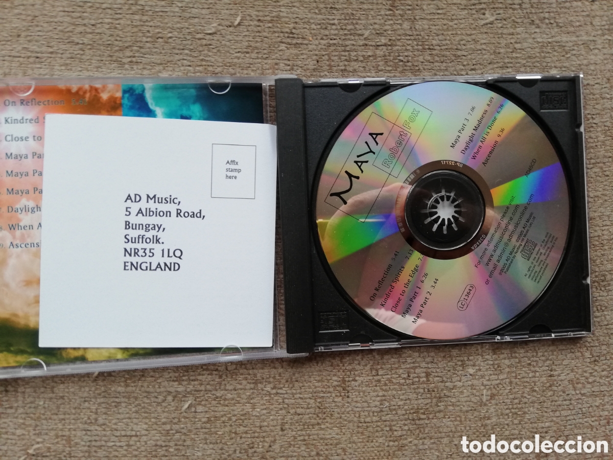 CDs de m&uacute;sica: Robert Fox - Maya. Cd Ambient ingl&eacute;s - Foto 2