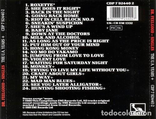 CDs de m&uacute;sica: Dr. Feelgood - Singles : The U.A. Years + - Foto 2
