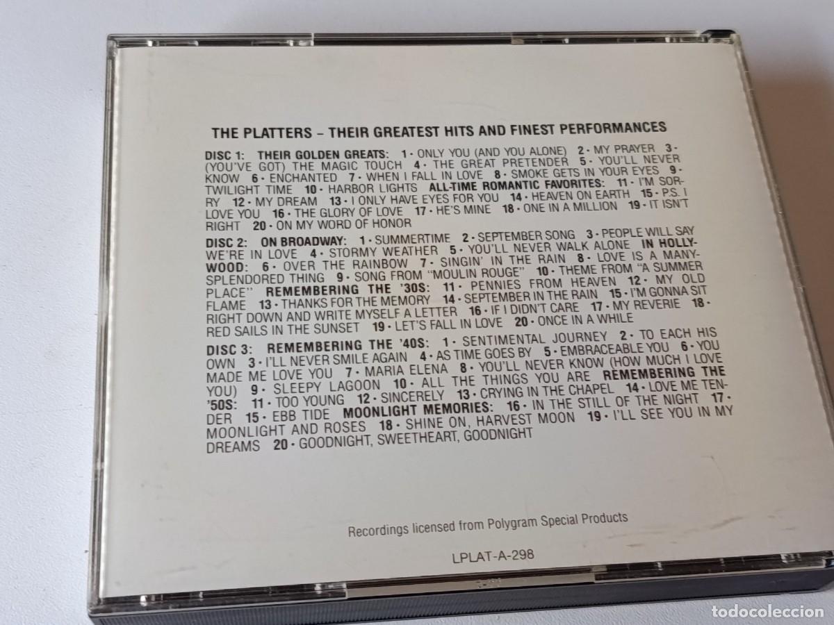 CDs de m&uacute;sica: 3 CD THE PLATTERS THEIR GREATEST - Foto 2