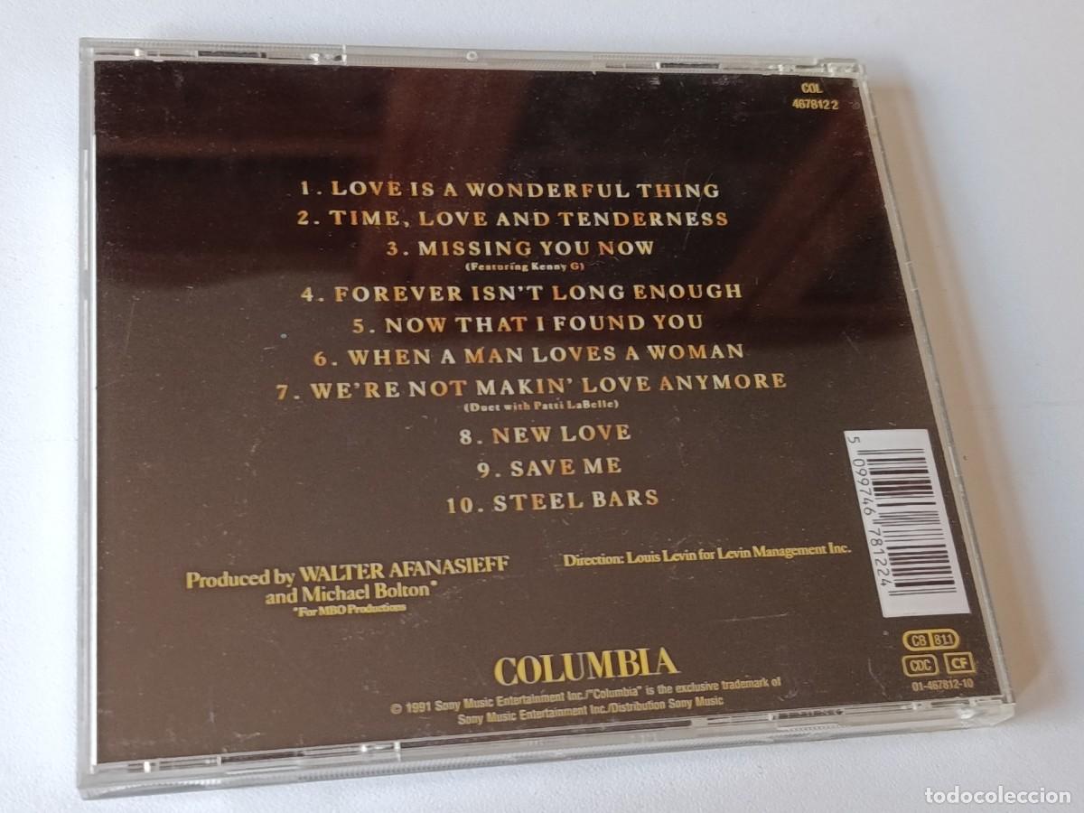 CDs de m&uacute;sica: CD MICHAEL BOLTON TIME LOVE & TENDERNESS - Foto 2