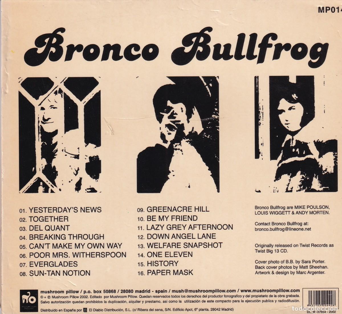 CDs de m&uacute;sica: Bronco Bullfrog - Bronco Bullfrog - Foto 2