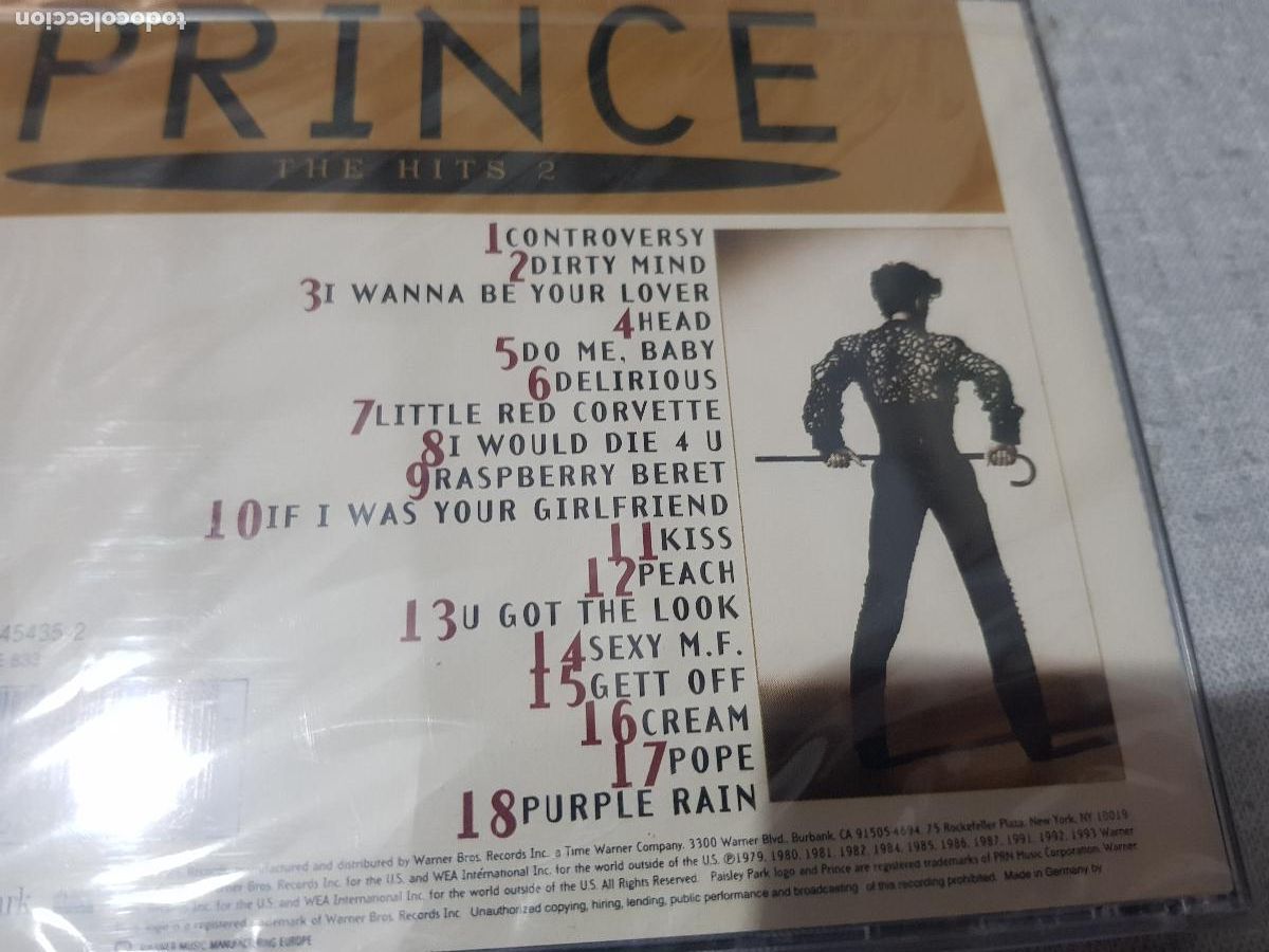 CDs de m&uacute;sica: PRECINTADO DE ORIGEN CD-PRINCE THE HITS 2 - Foto 2