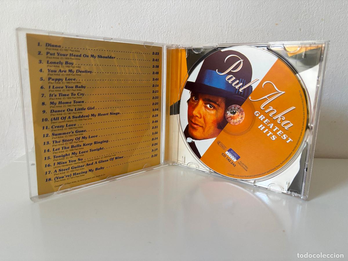 CDs de m&uacute;sica: Paul Anka. Greatest Hits - Foto 3