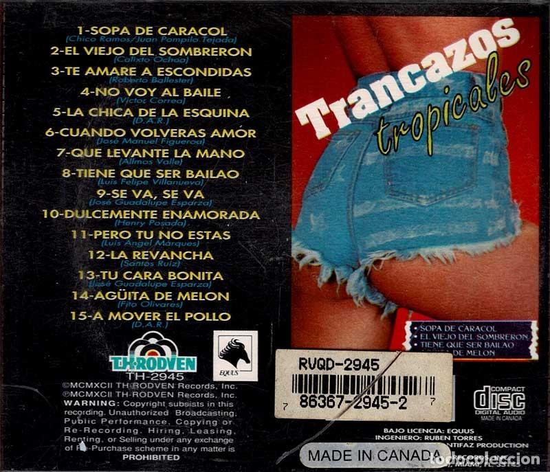 CDs de m&uacute;sica: Raza Tropical - Trancazos Tropicales. CD - Foto 2