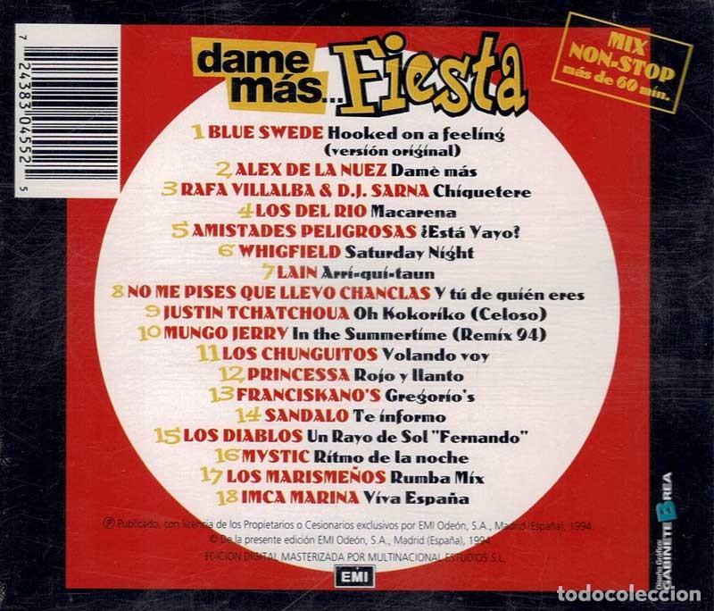 CDs de m&uacute;sica: Varios - Dame M&aacute;s Fiesta. CD - Foto 2