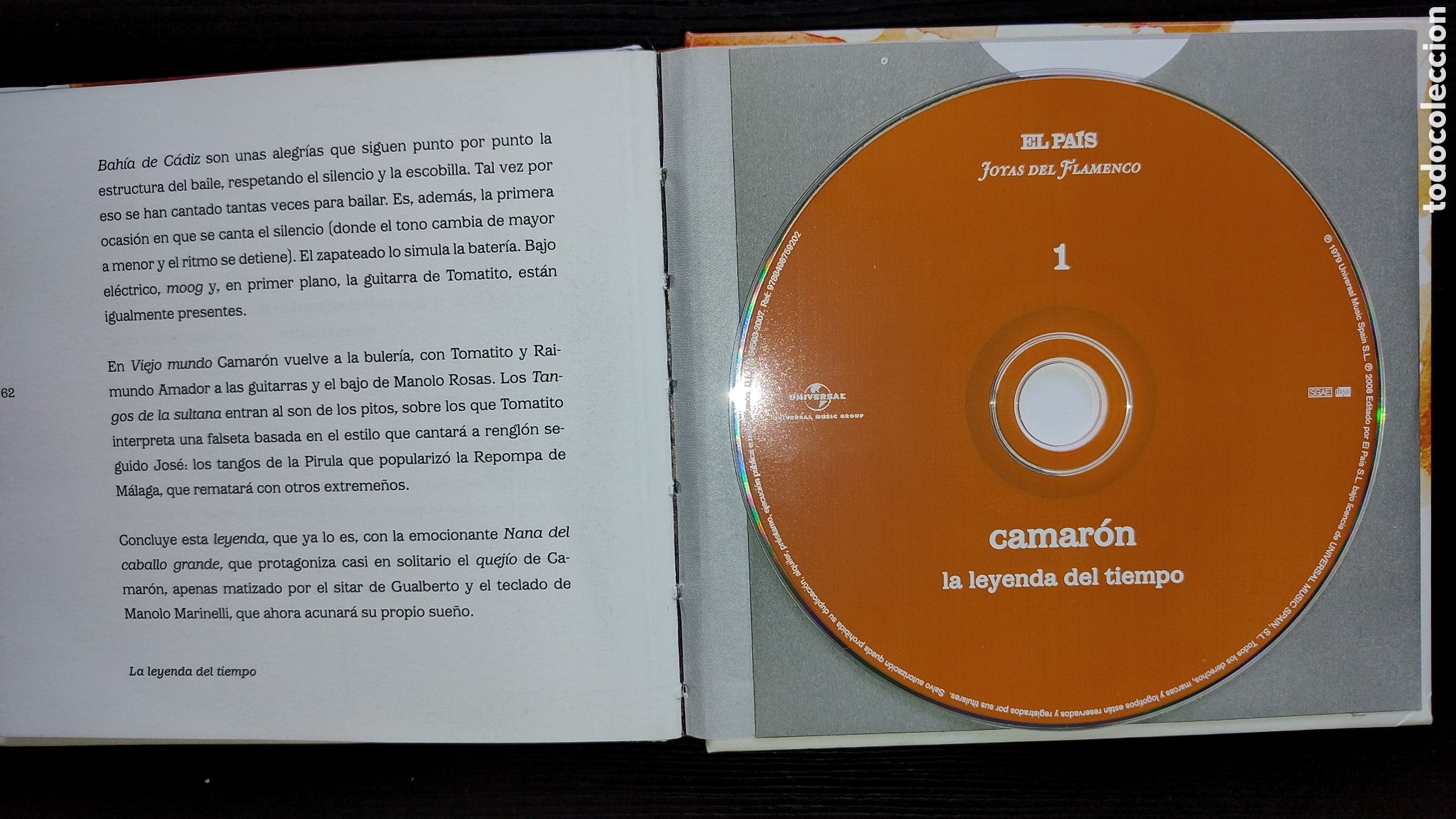 CDs de m&uacute;sica: CD camar&oacute;n la leyenda del tiempo - Foto 5