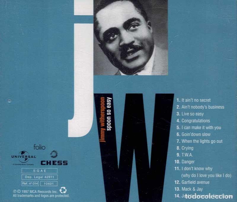 CDs de m&uacute;sica: Jimmy Witherspoon - Spoon so Easy. CD - Foto 2