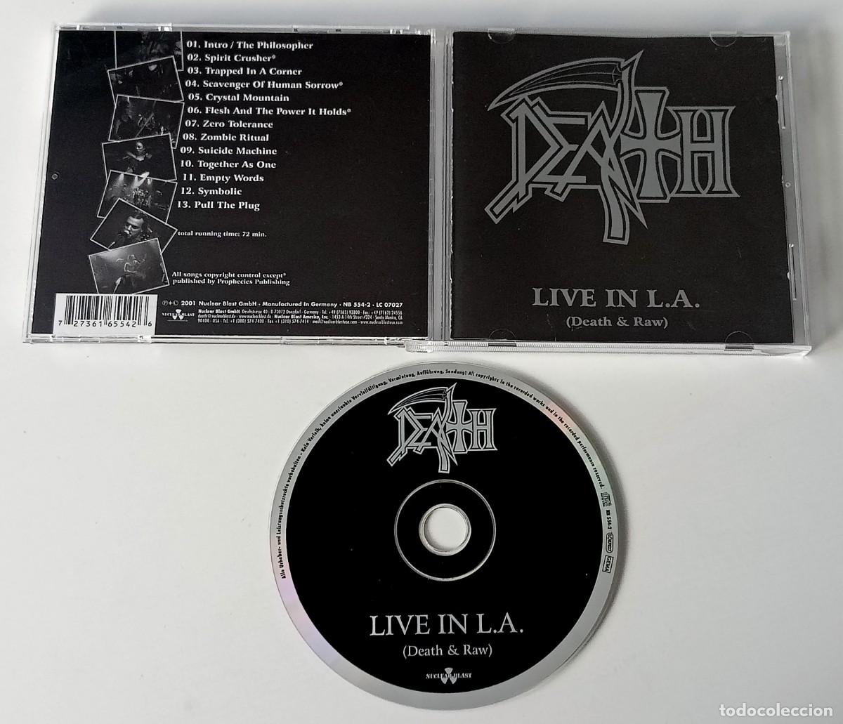 CDs de m&uacute;sica: CD DEATH - LIVE IN L.A. (DEATH & RAW) - Foto 2