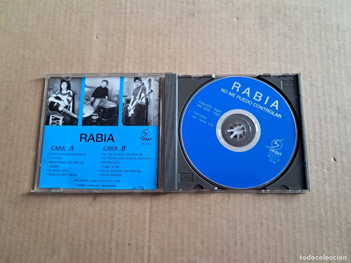 CDs de m&uacute;sica: RABIA - NO ME PUEDO CONTROLAR CD 1992 - Foto 2