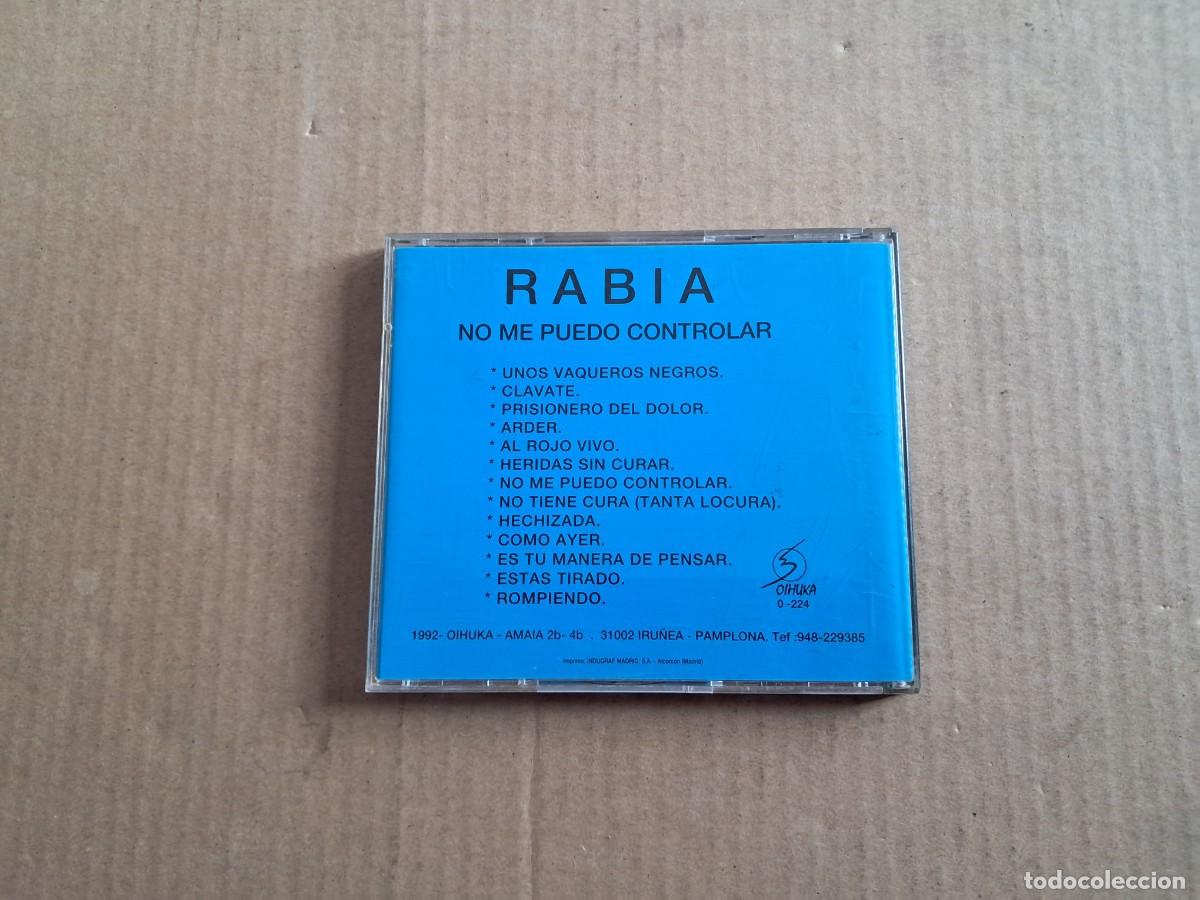 CDs de m&uacute;sica: RABIA - NO ME PUEDO CONTROLAR CD 1992 - Foto 3