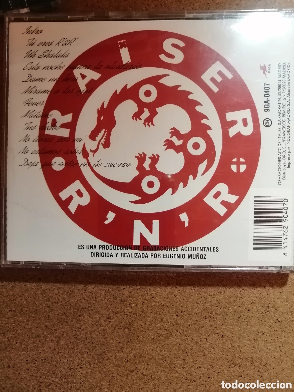 CDs de m&uacute;sica: RAISER (Tere Desechables) GASA, 1990 (Eugenio Mu&ntilde;oz) CD - Foto 2