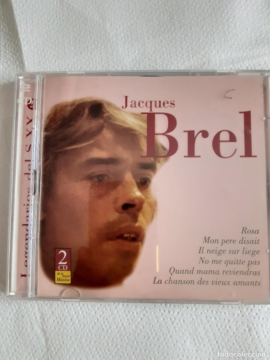 CDs de m&uacute;sica: JACQUES BREL 2 CD LEGENDARIOS DEL SIGLO XX - Foto 1