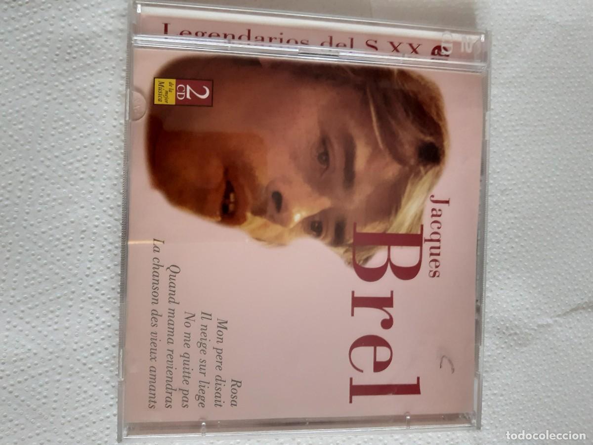 CDs de m&uacute;sica: JACQUES BREL 2 CD LEGENDARIOS DEL SIGLO XX - Foto 2