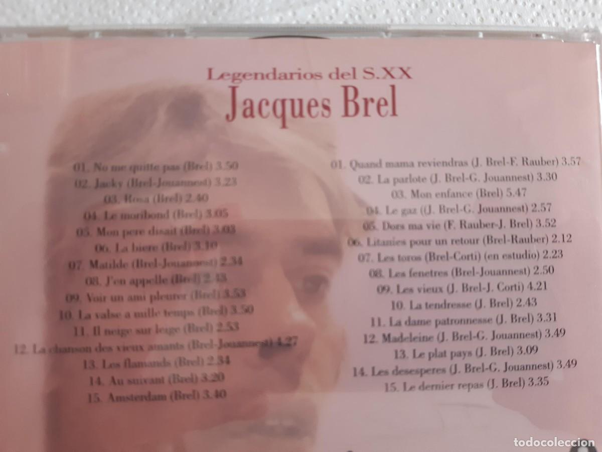 CDs de m&uacute;sica: JACQUES BREL 2 CD LEGENDARIOS DEL SIGLO XX - Foto 3