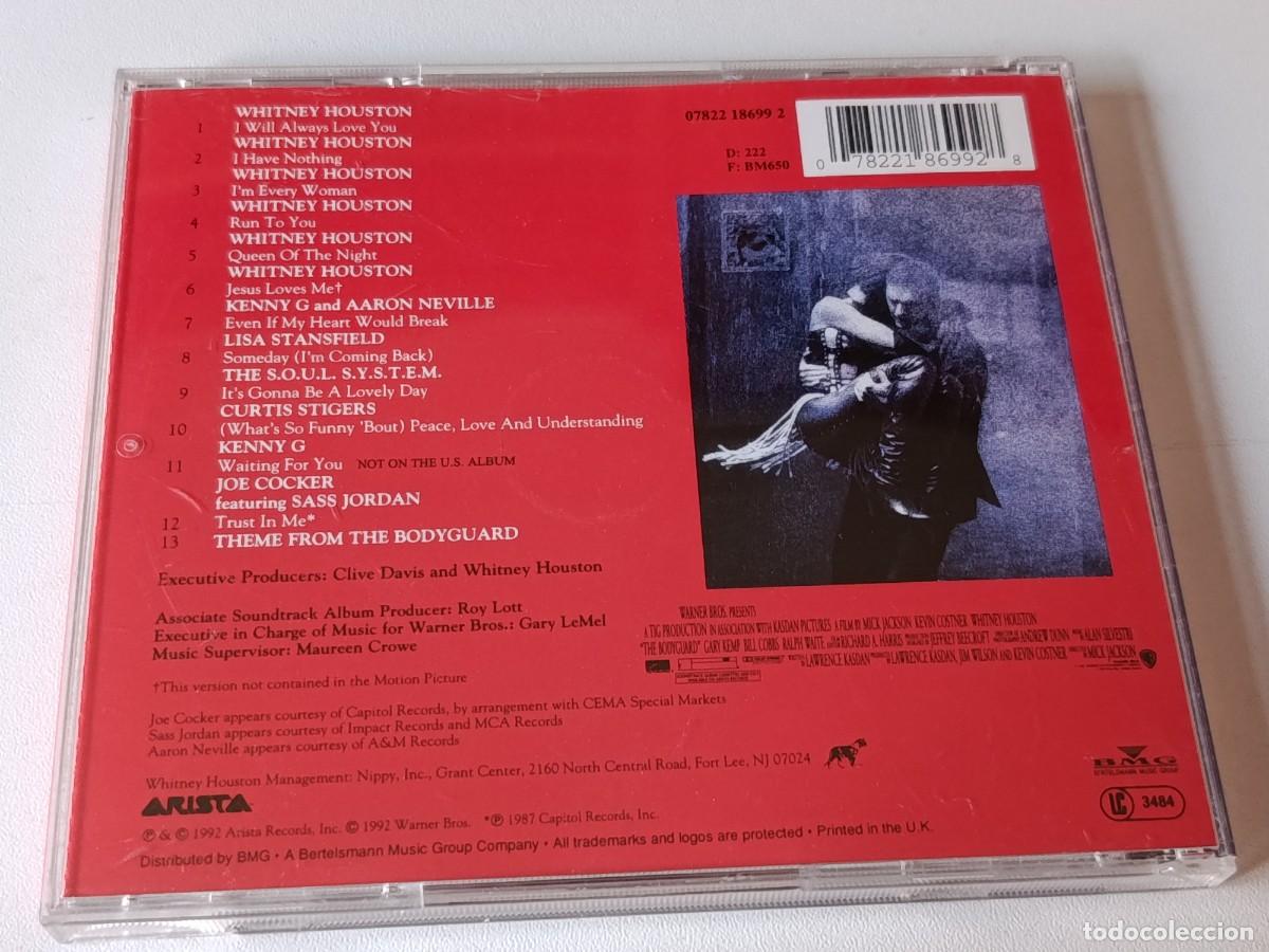 CDs de m&uacute;sica: CD BANDA SONORA ORIGINAL EL GUARDAESPALDAS - Foto 2